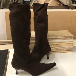 Navid o Nadia tall suede women’s boots brown